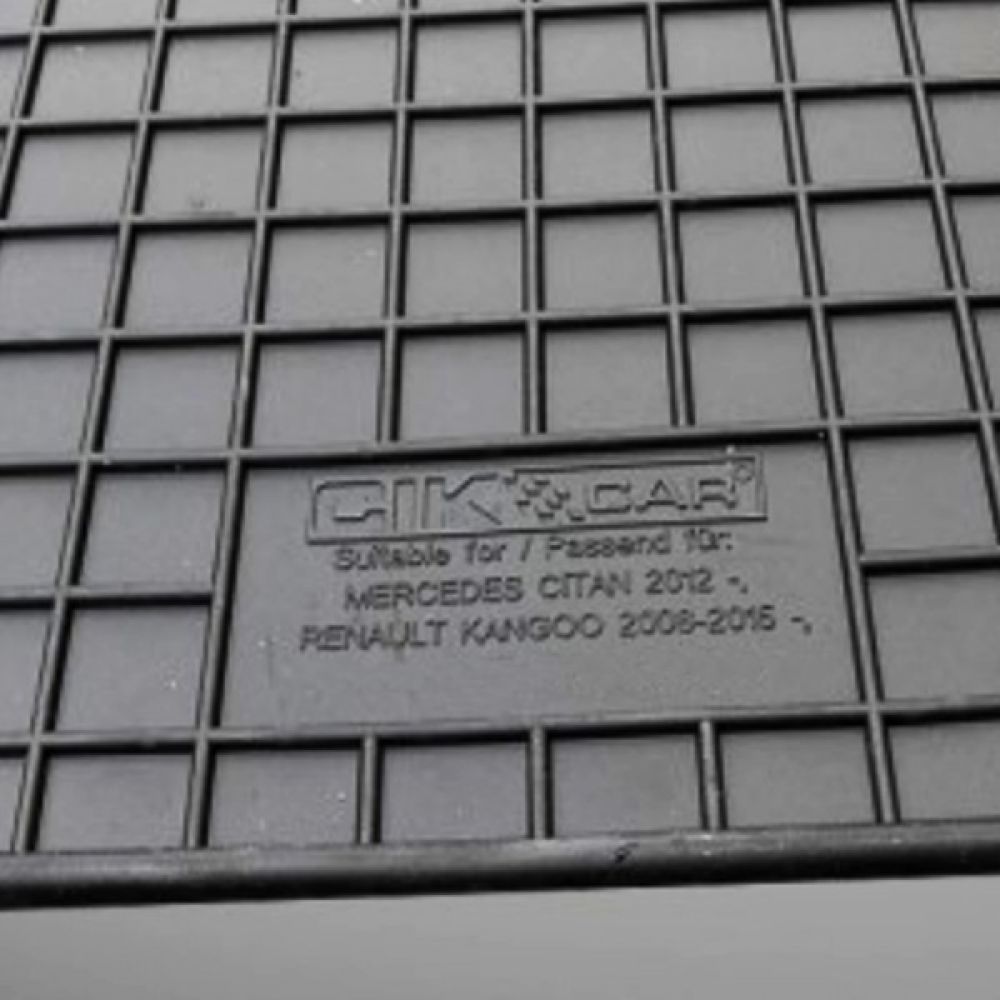 Cik - ΠΑΤΑΚΙΑ ΑΥΤΟΚΙΝΗΤΟΥ ΑΠΟ ΛΑΣΤΙΧΟ ΓΙΑ MERCEDES CITAN W415 2ΘΕΣΙΟ 2012-2021 / RENAULT KANGOO 2ΘΕΣΙΟ 2008-2021 ΣΕ ΜΑΥΡΟ ΧΡΩΜΑ ΜΕ ΚΟΥΜΠΩΜΑΤΑ - 2 ΤΕΜ. (RM.ME.0005/CK)