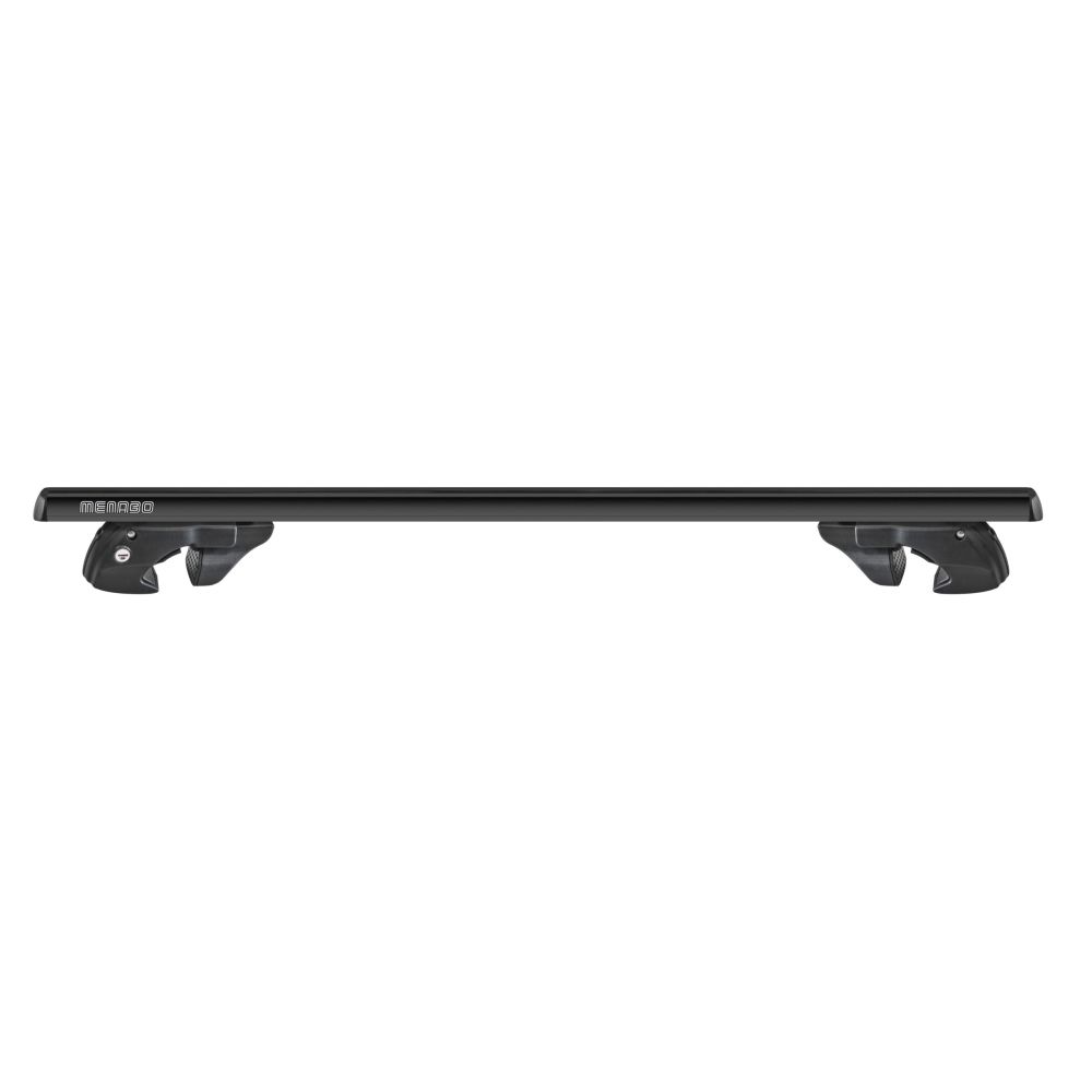 MENABO ΜΠΑΡΕΣ ΟΡΟΦΗΣ ΑΛΟΥΜΙΝΙΟΥ SHERMAN XL BLACK 135 cm ΣΕ ΜΑΥΡΟ ΧΡΩΜΑ ΓΙΑ Porsche Cayenne (PO536) 5 doors 2017> ΜΕ RAISED RAILS (Παράλληλες Μπάρες με Κενό) - 2 ΤΕΜ. (12290/MB)