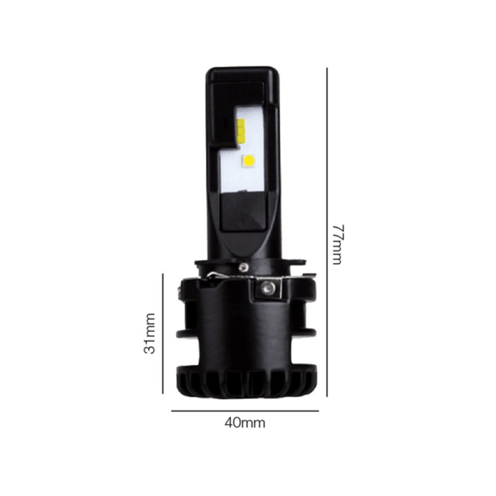 Simoni Racing - Kit LED HIR2 9012 12/24V 6000K 2200lm 16W με Παθητική Ψύκτρα για Toyota Corolla, C-HR και Yaris - 2 Τεμ. (SRNLHIR2)