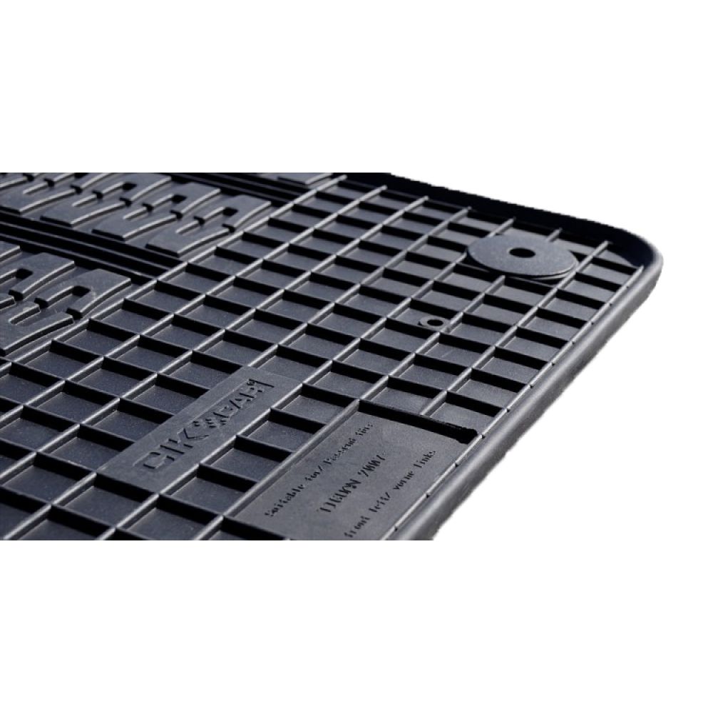 Cik - ΠΑΤΑΚΙΑ ΑΥΤΟΚΙΝΗΤΟΥ ΑΠΟ ΛΑΣΤΙΧΟ ΓΙΑ VW TIGUAN 2007-2015 ΣΕ ΜΑΥΡΟ ΧΡΩΜΑ ΜΕ ΚΟΥΜΠΩΜΑΤΑ - 4 ΤΕΜ. (RM.VW.0007/CK)