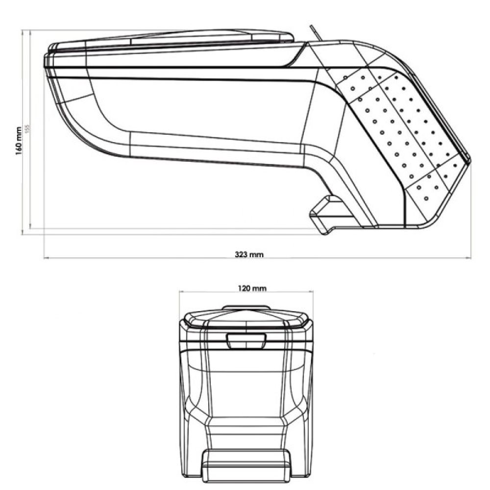 ΟΛΟΚΛΗΡΩΜΕΝΟΣ ΤΕΜΠΕΛΗΣ ARMSTER 2 ΓΙΑ FIAT 500X 2015+ ΜΕ ΑΠΟΣΠΩΜΕΝΗ ΤΣΕΠΗ ΑΠΟ ΠΛΑΣΤΙΚΟ ΚΑΙ ΔΕΡΜΑΤΙΝΗ ΣΕ ΓΚΡΙ ΠΛΑΙΣΙΟ ΚΑΙ ΜΑΥΡΟ ΧΡΩΜΑ ΜΕ ΑΝΤΑΠΤΟΡΑ ΤΟΠΟΘΕΤΗΣΗΣ RATI - 1 ΣΕΤ (V01599/RT + V01565/RT)