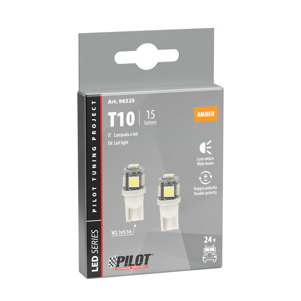 T10 24V/28V 15lm HYPER-LED15 ΠΟΡΤΟΚΑΛΙ ΔΙΑΘΛΑΣΗΣ 5SMDx3chips (ΚΑΡΦΩΤΟ--ΔΙΠΛΗΣ ΠΟΛΙΚΟΤΗΤΑΣ) 2ΤΕΜ.
