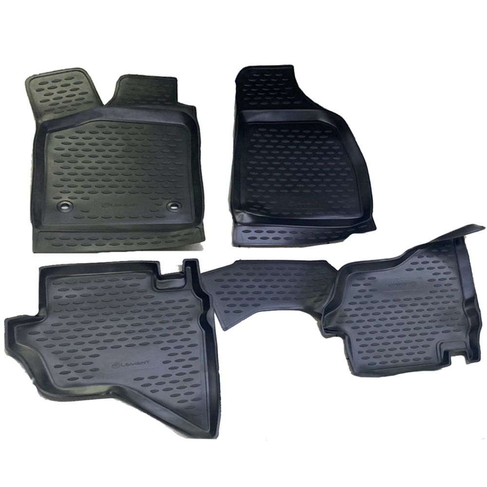 ΠΑΤΑΚΙΑ ΣΕ ΣΚΑΦΗ TPE ΛΑΣΤΙΧΟ ΓΙΑ FORD RANGER 2007-2011  ΣΕ ΜΑΥΡΟ ΧΡΩΜΑ ΜΕ ΔΙΑΤΡΗΤΑ ΚΟΥΜΠΩΜΑΤΑ NOVLINE - 4 ΤΕΜ.
