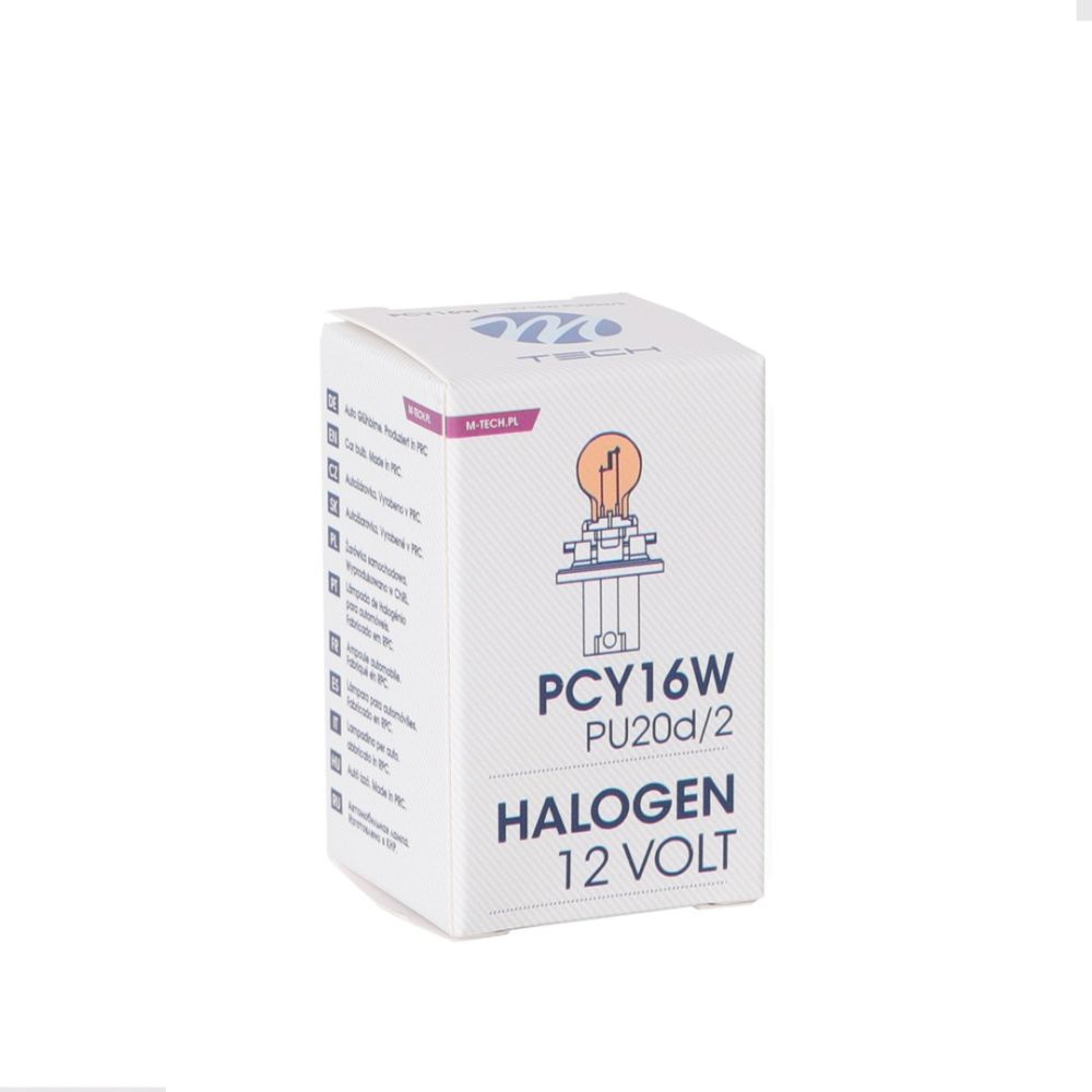 ΛΑΜΠΑΚΙ LED PCY16W 12V PU20d/2 16W ΠΟΡΤΟΚΑΛΙ M-TECH - 1 ΤΕΜ.