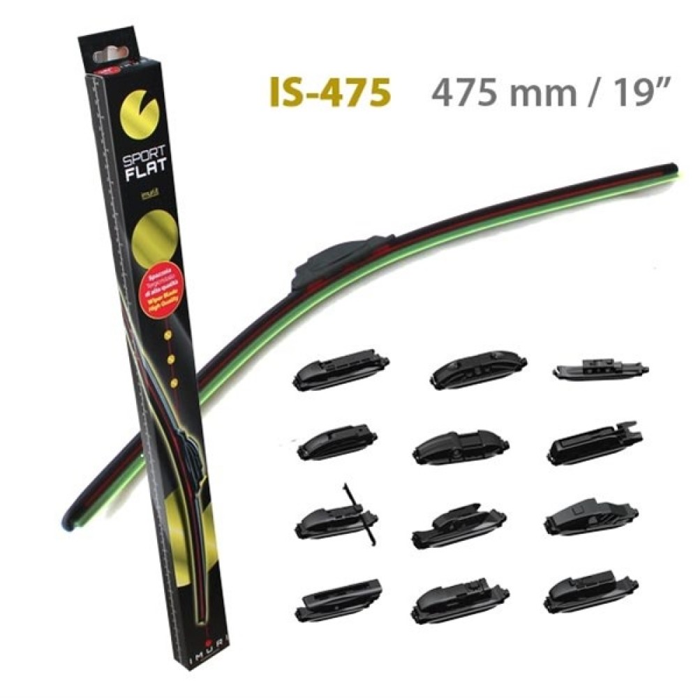 Υαλοκαθαριστήρες SportFlat 19" (475mm) 1τμχ Imuri