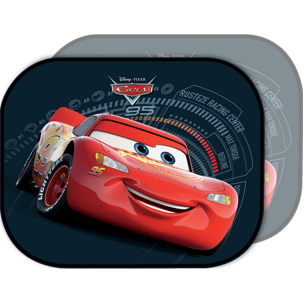 Ηλιοπροστασία Αυτοκινήτου με βεντούζα 44x35cm Cars McQueen 2τμχ Colzani