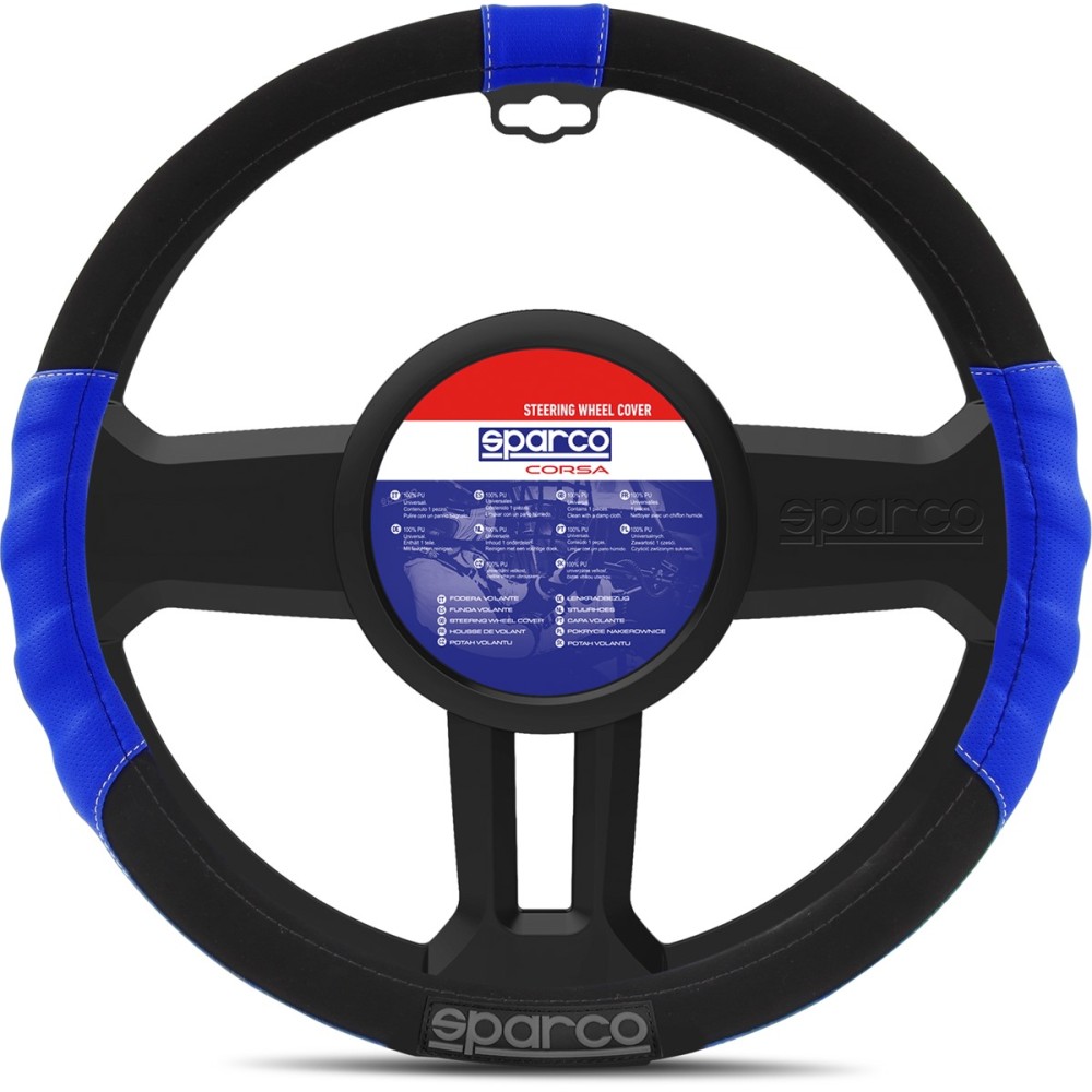 Κάλυμμα Τιμονιού Συνθετικό Sport Line μπλε 1τμχ Sparco