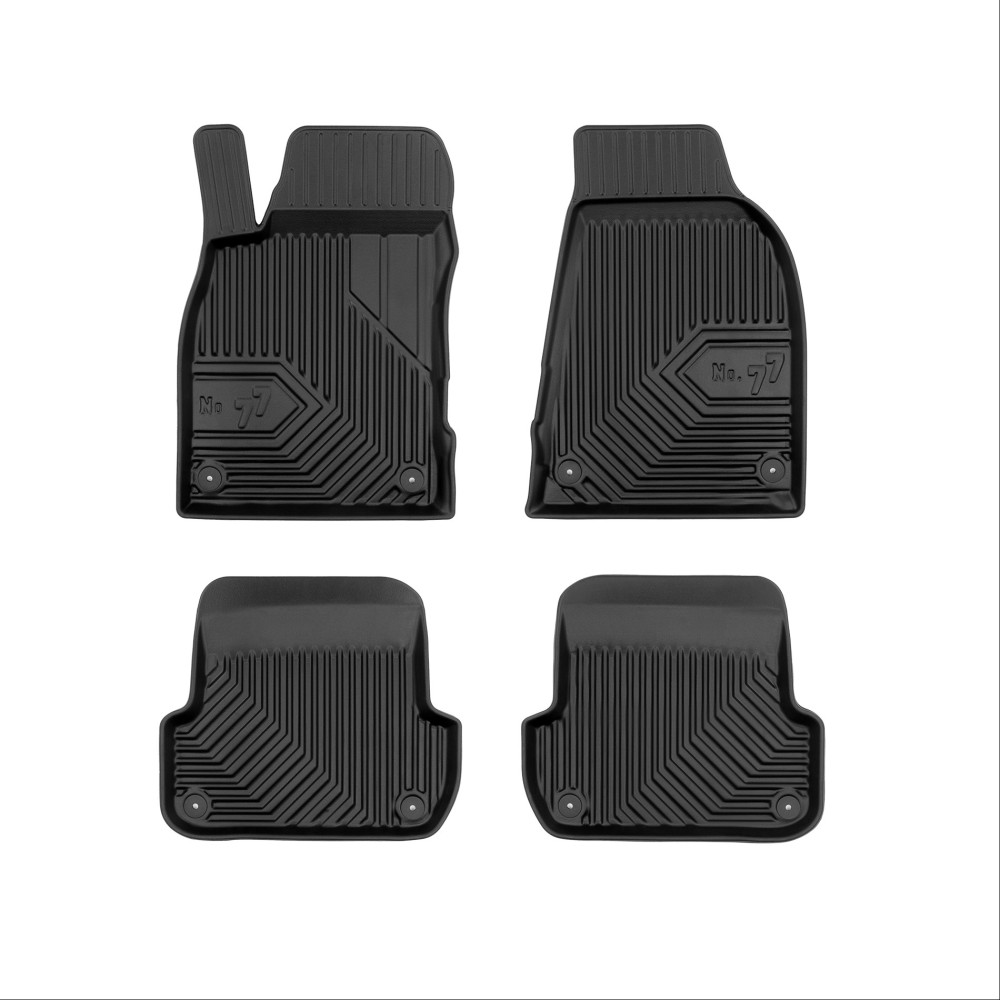 Πατάκια Αυτοκινήτου No77 Σκαφάκια για Audi A4(B7) 2004-2008 Seat Exeo 2008-2013 4τμχ Frogum