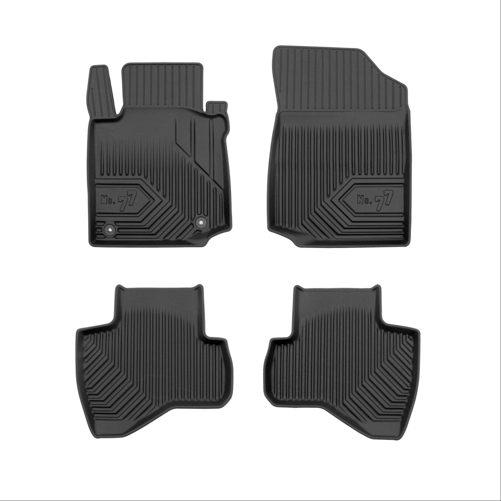 Πατάκια Αυτοκινήτου No77 Σκαφάκια για Peugeot 107 2005-2014 4τμχ Frogum