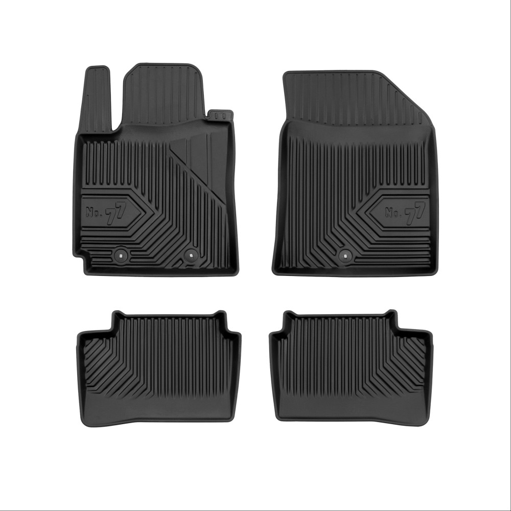 Πατάκια Αυτοκινήτου No77 Σκαφάκια για Hyundai i10 2013-2019 4τμχ Frogum