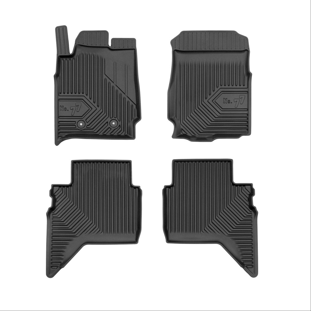 Πατάκια Αυτοκινήτου No77 Σκαφάκια για Ford Ranger Double Cab 2015-2022 4τμχ Frogum