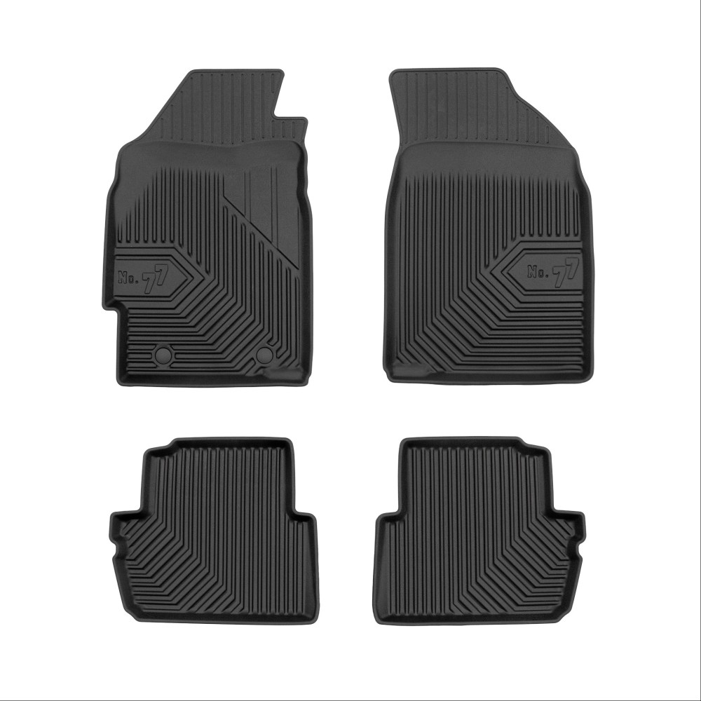 Πατάκια Αυτοκινήτου No77 Σκαφάκια για Chevrolet Spark 2005-2009 4τμχ Frogum