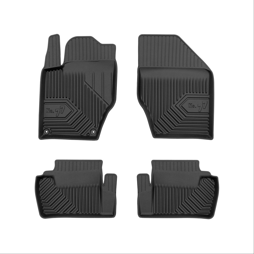 Πατάκια Αυτοκινήτου No77 Σκαφάκια για Citroen C4 2010-2018 - DS4 2011-2015 4τμχ Frogum