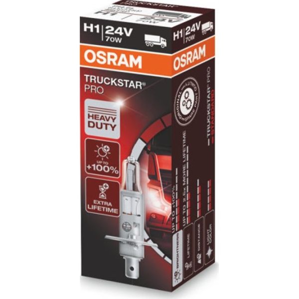 Λάμπα H1 24V TS PRO+100% 1τμχ Osram