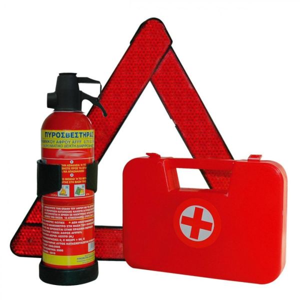 ΠΡΟΣΦΟΡΑ ΚΤΕΟ σετ Α' (πυροσβεστήρας 0,750ml-τρίγωνο-φαρμακείο) Pole Position ΠΡΟΣΦΟΡΑ ΚΤΕΟ σετ Α' (πυροσβεστήρας 0,750ml-τρίγωνο-φαρμακείο) Pole Position