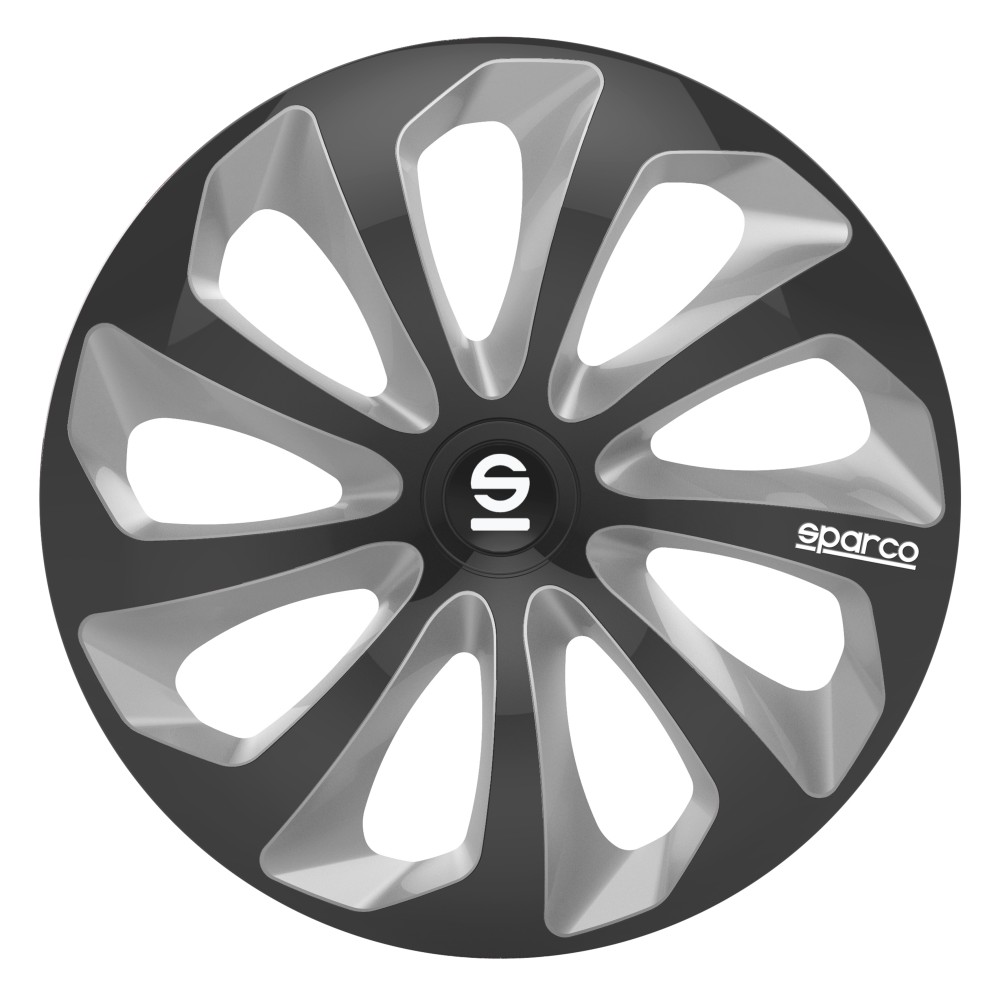 Τάσια Τροχών Sicilia 13'' μαύρο- ασημί 4τμχ Sparco