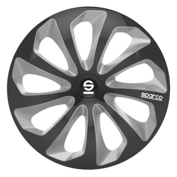Τάσια Τροχών Sicilia 13'' μαύρο- ασημί 4τμχ Sparco