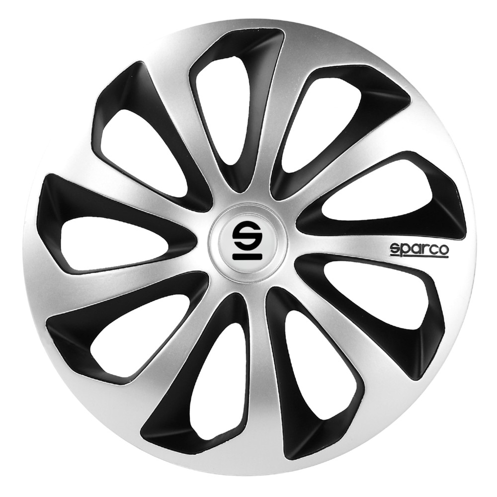 Τάσια Τροχών Sicilia 13'' ασημί- μαύρο 4τμχ Sparco