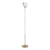 GLOBOSTAR® HUDSON 00500 Μοντέρνο Επιδαπέδιο Φωτιστικό με Ντουί 1 x E27 AC 220-240V IP20 - Λευκό & Χρυσό - Μ20 x Π20 x Υ177cm