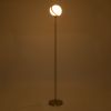 GLOBOSTAR® HUDSON 00500 Μοντέρνο Επιδαπέδιο Φωτιστικό με Ντουί 1 x E27 AC 220-240V IP20 - Λευκό & Χρυσό - Μ20 x Π20 x Υ177cm