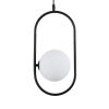 GLOBOSTAR® HAMBURG 00589 Μοντέρνο Κρεμαστό Φωτιστικό Οροφής με Ντουί 1 x G9 AC 220-240V IP20 - Μαύρο & Λευκό - Μ20 x Π15 x Υ40cm