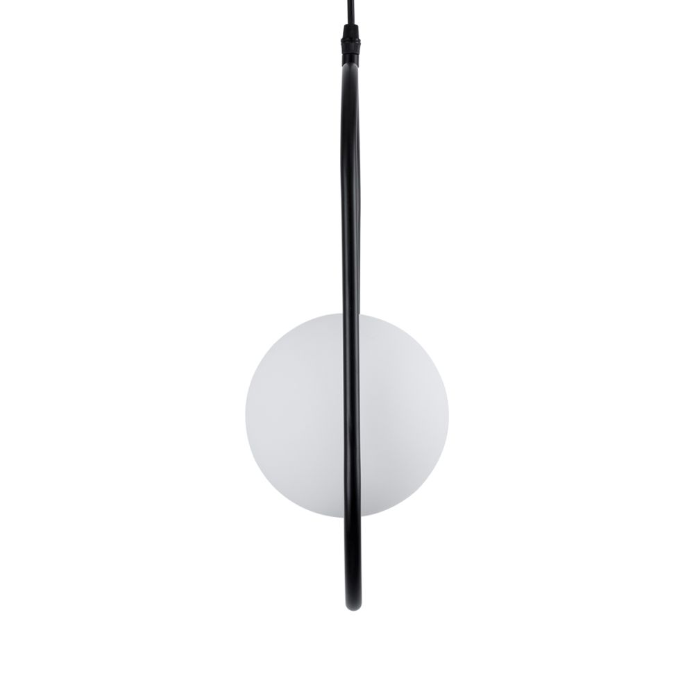 GLOBOSTAR® HAMBURG 00589 Μοντέρνο Κρεμαστό Φωτιστικό Οροφής με Ντουί 1 x G9 AC 220-240V IP20 - Μαύρο & Λευκό - Μ20 x Π15 x Υ40cm
