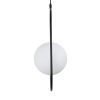 GLOBOSTAR® HAMBURG 00591 Μοντέρνο Κρεμαστό Φωτιστικό Οροφής με Ντουί 1 x E14 AC 220-240V IP20 - Μαύρο & Λευκό - Μ25 x Π20 x Υ50cm