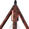GLOBOSTAR® TRIANGLE 00618 Μοντέρνο Κρεμαστό Φωτιστικό Οροφής με Ντουί 3 x E27 AC 220-240V IP20 - Χάλκινο - Μ49 x Π49 x Y130cm