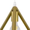 GLOBOSTAR® TRIANGLE 00620 Μοντέρνο Κρεμαστό Φωτιστικό Οροφής με Ντουί 3 x E27 AC 220-240V IP20 - Χρυσό - Μ49 x Π49 x Y130cm