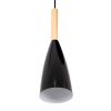 GLOBOSTAR® DILLON 00626 Μοντέρνο Κρεμαστό Φωτιστικό Οροφής με Ντουί 3 x E27 AC 220-240V IP20 - Μαύρο & Μπεζ - Μ26 x Π26 x Υ130cm