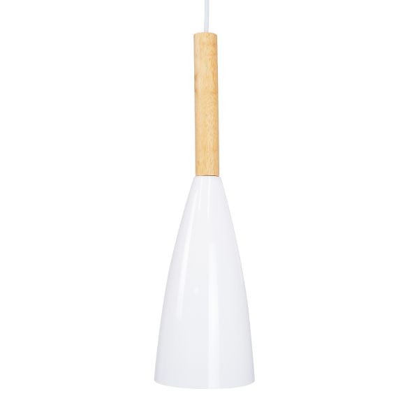 GLOBOSTAR® DILLON 00627 Μοντέρνο Κρεμαστό Φωτιστικό Οροφής με Ντουί 3 x E27 AC 220-240V IP20 - Λευκό & Μπεζ - Μ26 x Π26 x Υ130cm