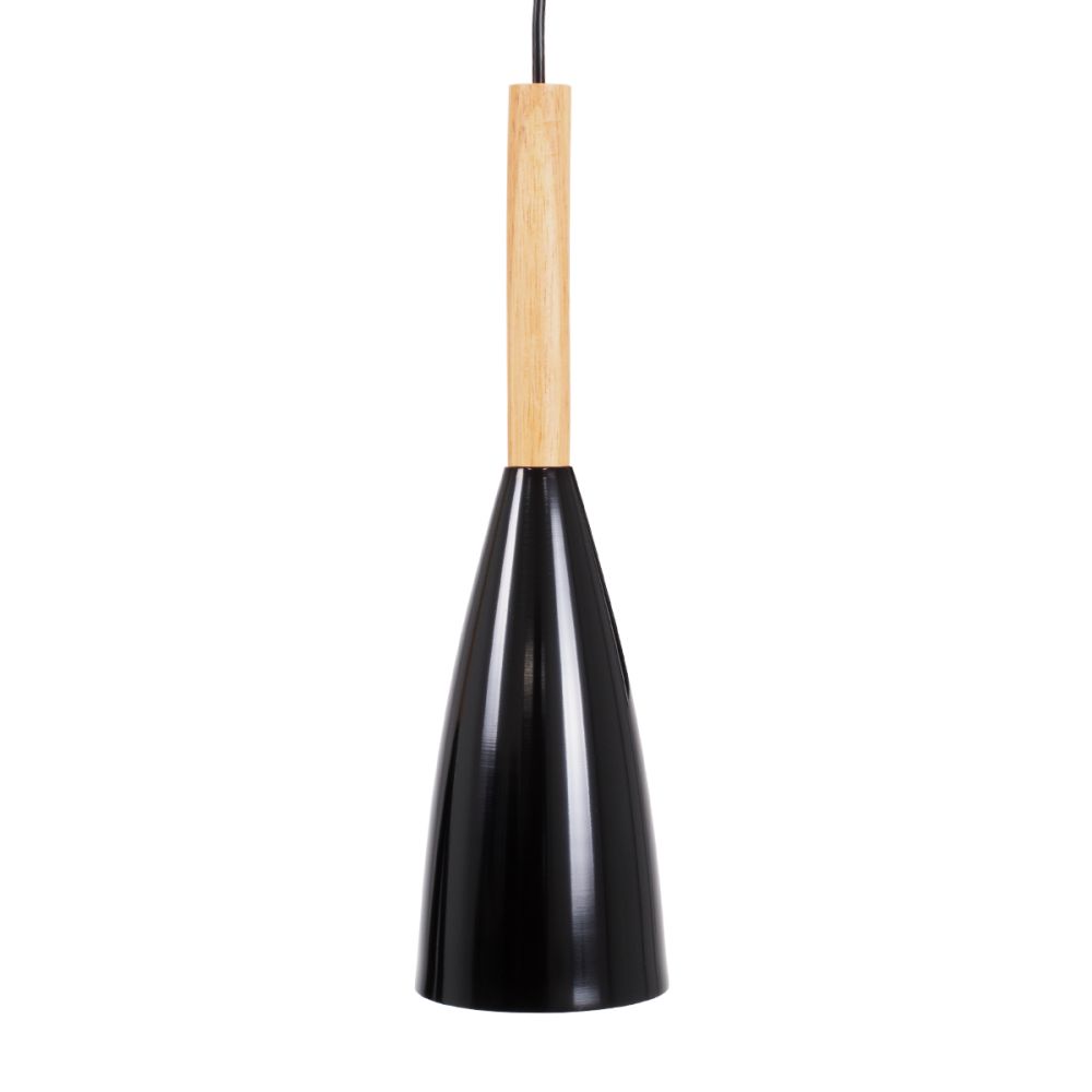 GLOBOSTAR® DILLON 00630 Μοντέρνο Κρεμαστό Φωτιστικό Οροφής με Ντουί 3 x E27 AC 220-240V IP20 - Μαύρο & Μπεζ - Μ54 x Π14 x Υ130cm