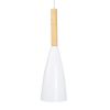 GLOBOSTAR® DILLON 00631 Μοντέρνο Κρεμαστό Φωτιστικό Οροφής με Ντουί 3 x E27 AC 220-240V IP20 - Λευκό & Μπεζ - Μ54 x Π14 x Υ130cm