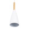 GLOBOSTAR® DILLON 00631 Μοντέρνο Κρεμαστό Φωτιστικό Οροφής με Ντουί 3 x E27 AC 220-240V IP20 - Λευκό & Μπεζ - Μ54 x Π14 x Υ130cm