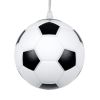 GLOBOSTAR® FOOTBALL 00643 Παιδικό Κρεμαστό Φωτιστικό Οροφής με Ντουί 1 x E27 AC 220-240V IP20 - Λευκό & Μαύρο - Μ15 x Π15 x Y18cm
