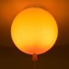 GLOBOSTAR® BALLOON 00650 Παιδικό Φωτιστικό Οροφής με Ντουί 1 x E27 AC 220-240V IP20 - Πορτοκαλί - Μ30 x Π30 x Υ33cm