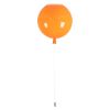 GLOBOSTAR® BALLOON 00650 Παιδικό Φωτιστικό Οροφής με Ντουί 1 x E27 AC 220-240V IP20 - Πορτοκαλί - Μ30 x Π30 x Υ33cm