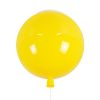 GLOBOSTAR® BALLOON 00651 Παιδικό Φωτιστικό Οροφής με Ντουί 1 x E27 AC 220-240V IP20 - Κίτρινο - Μ30 x Π30 x Υ33cm