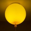 GLOBOSTAR® BALLOON 00651 Παιδικό Φωτιστικό Οροφής με Ντουί 1 x E27 AC 220-240V IP20 - Κίτρινο - Μ30 x Π30 x Υ33cm