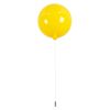 GLOBOSTAR® BALLOON 00651 Παιδικό Φωτιστικό Οροφής με Ντουί 1 x E27 AC 220-240V IP20 - Κίτρινο - Μ30 x Π30 x Υ33cm