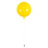 GLOBOSTAR® BALLOON 00651 Παιδικό Φωτιστικό Οροφής με Ντουί 1 x E27 AC 220-240V IP20 - Κίτρινο - Μ30 x Π30 x Υ33cm
