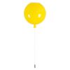 GLOBOSTAR® BALLOON 00651 Παιδικό Φωτιστικό Οροφής με Ντουί 1 x E27 AC 220-240V IP20 - Κίτρινο - Μ30 x Π30 x Υ33cm