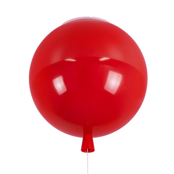 GLOBOSTAR® BALLOON 00652 Παιδικό Φωτιστικό Οροφής με Ντουί 1 x E27 AC 220-240V IP20 - Πράσινο - Μ30 x Π30 x Υ33cm