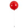 GLOBOSTAR® BALLOON 00652 Παιδικό Φωτιστικό Οροφής με Ντουί 1 x E27 AC 220-240V IP20 - Κόκκινο - Μ30 x Π30 x Υ33cm