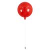 GLOBOSTAR® BALLOON 00652 Παιδικό Φωτιστικό Οροφής με Ντουί 1 x E27 AC 220-240V IP20 - Κόκκινο - Μ30 x Π30 x Υ33cm