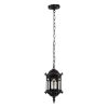 GLOBOSTAR® DARCY 00655 Vintage Κρεμαστό Φωτιστικό Οροφής με Ντουί 1 x E27 AC 220-240V IP20 - Μαύρο - Μ15.5 x Π15.5 x Υ32.5cm