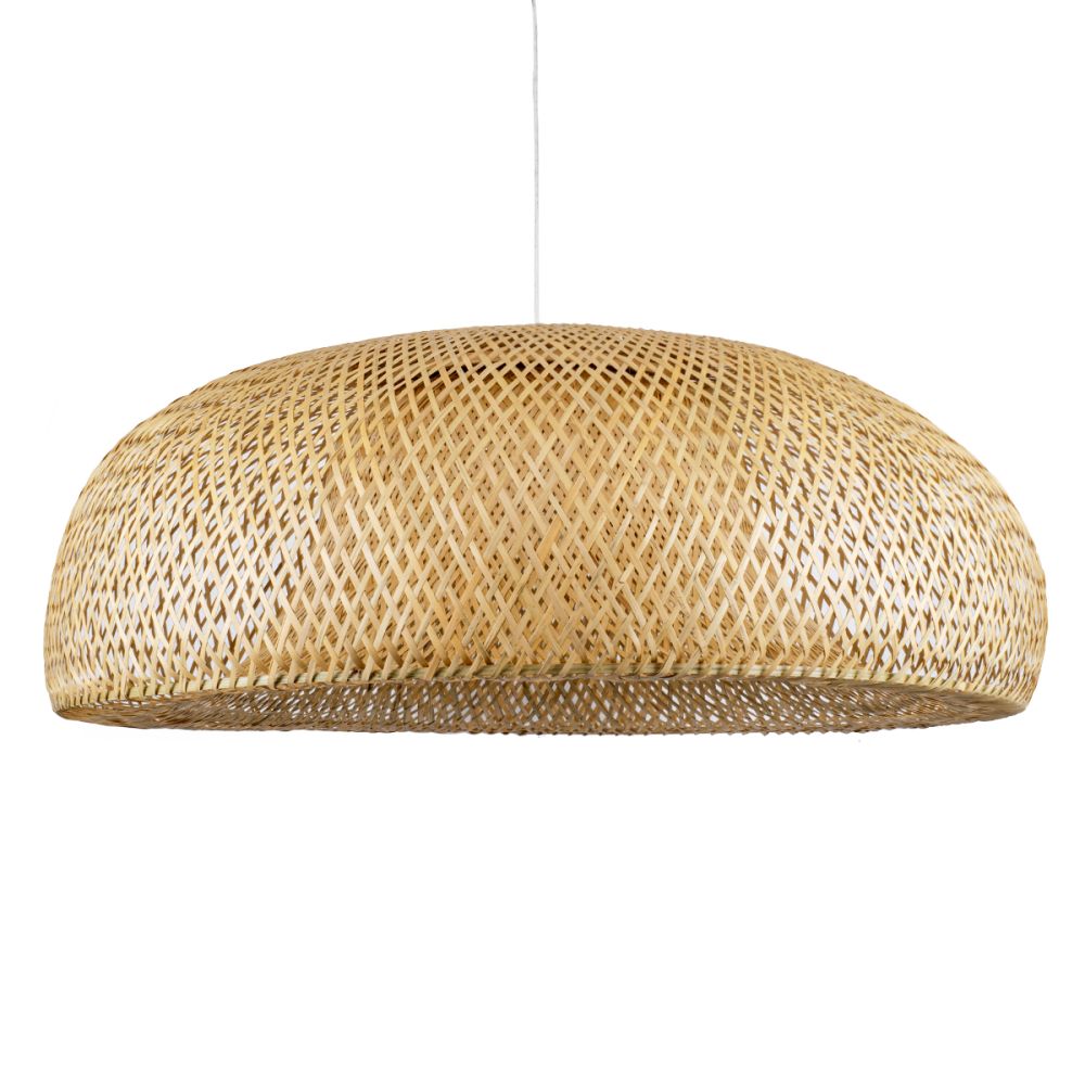 GLOBOSTAR® SAN TROPEZ 00673 Boho Κρεμαστό Φωτιστικό Οροφής με Ντουί 1 x E27 AC 220-240V IP20 - Μπεζ - Μ100 x Π100 x Y35cm
