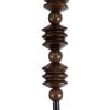 GLOBOSTAR® BEADS 00692 Vintage Κρεμαστό Φωτιστικό Οροφής με Ντουί 1 x E27 AC 220-240V IP20 - Καφέ - Μ5 x Π5 x Y33cm