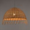 GLOBOSTAR® JAKARTA 00712 Boho Κρεμαστό Φωτιστικό Οροφής με Ντουί 1 x E27 AC 220-240V IP20 - Μπεζ - Μ50 x Π50 x Υ36cm