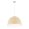 GLOBOSTAR® JAKARTA 00712 Boho Κρεμαστό Φωτιστικό Οροφής με Ντουί 1 x E27 AC 220-240V IP20 - Μπεζ - Μ50 x Π50 x Υ36cm